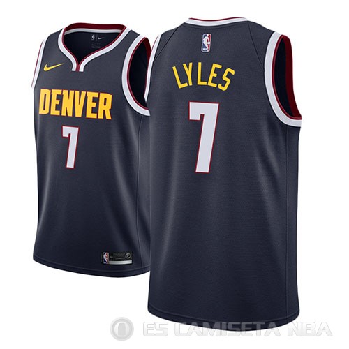 Camiseta Trey Lyles #7 Denver Nuggets Icon 2018-19 Azul - Haga un click en la imagen para cerrar